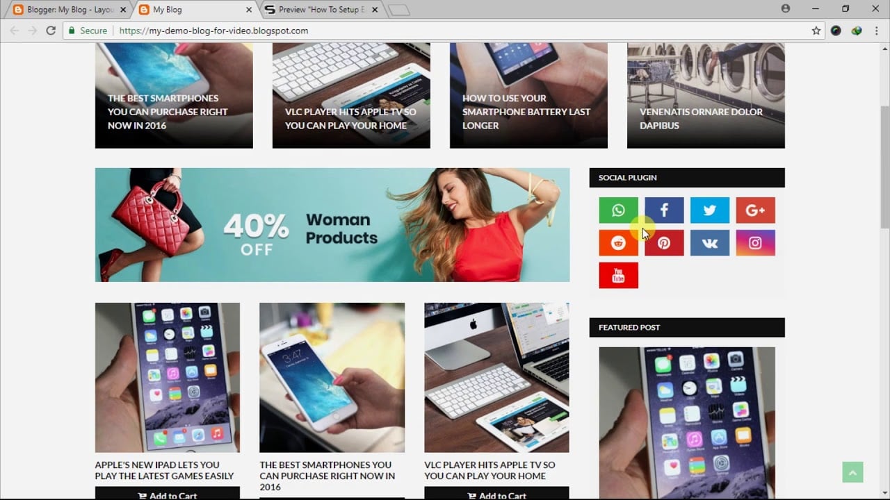 How To Setup EasyCart Blogger Template - SoraTemplates