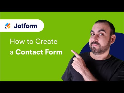 How to create a contact form with Jotform