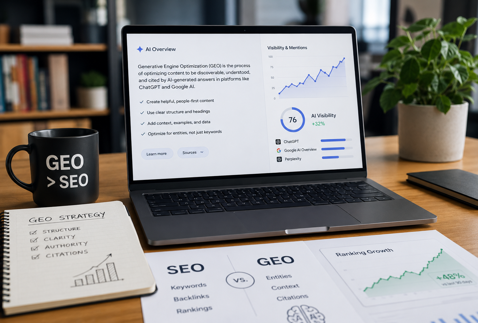 ما هو Generative Engine Optimization (GEO) وكيف تتصدر نتائج ChatGPT وGoogle AI في 2026